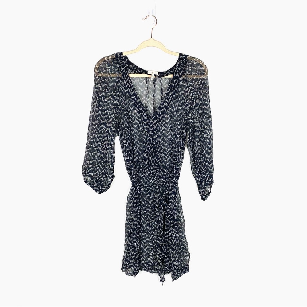 Joie Black and White Mini Dress